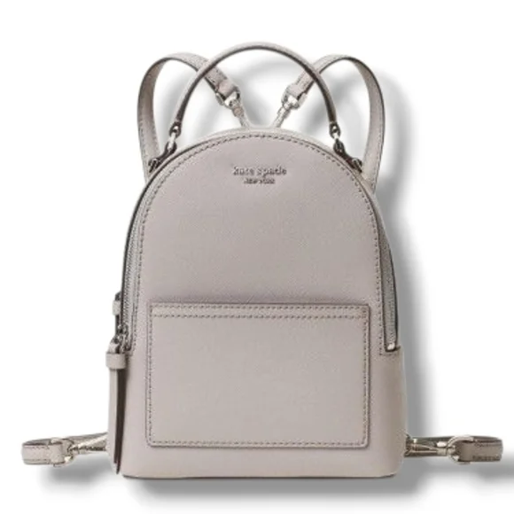 KATE SPADE New York Cameron Mini Convertible Backpack Sling Crossbody SOFT TAUPE - Picture 5 of 17